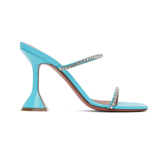 AMINA MUADDI Blue Gilda Sandal NWT - Picture 4 of 9